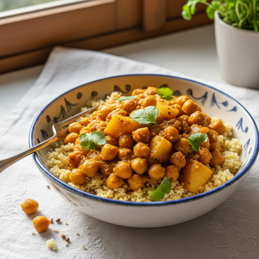 Curry de Pois Chiches et Pommes