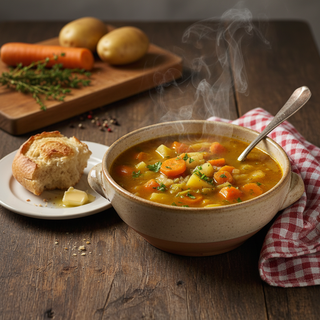 Soupe Paysanne aux Carottes et Pommes de Terre