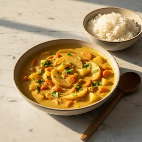 Vegetable Curry with Apples and Coconut