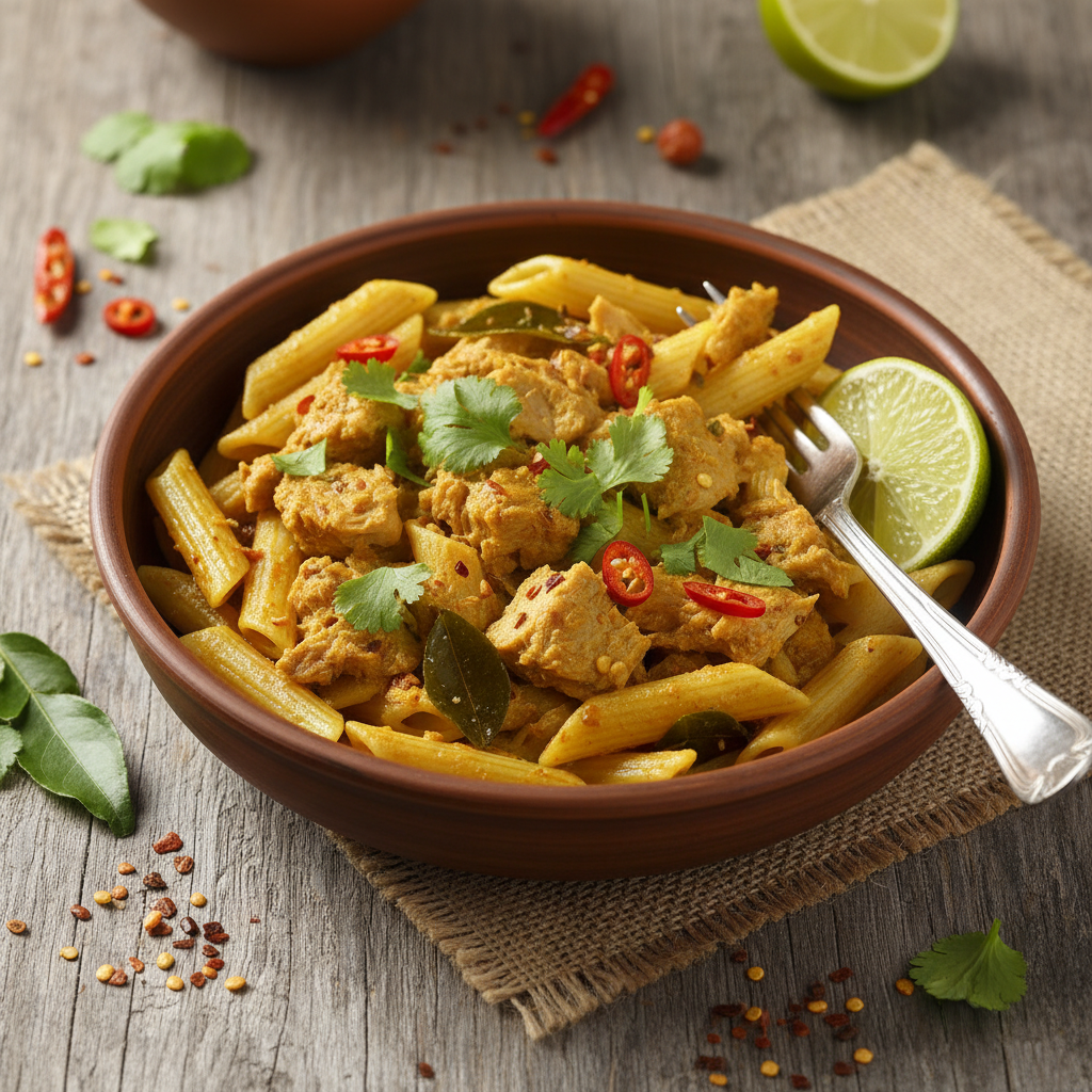 Curry de Thon aux Pâtes