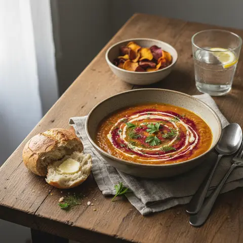 Carrot, Beet, and Celery Soup