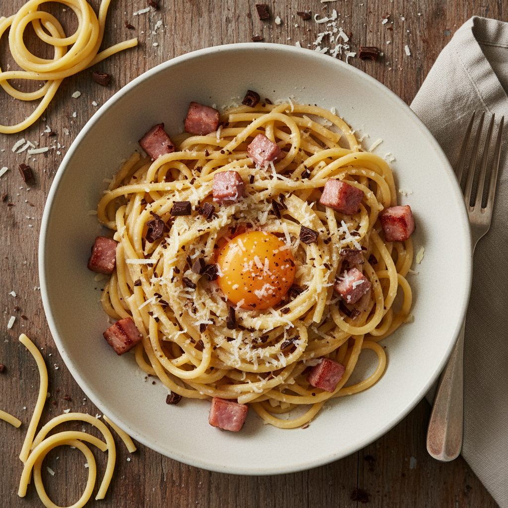Pâtes à la Carbonara Revisitée Gourmande