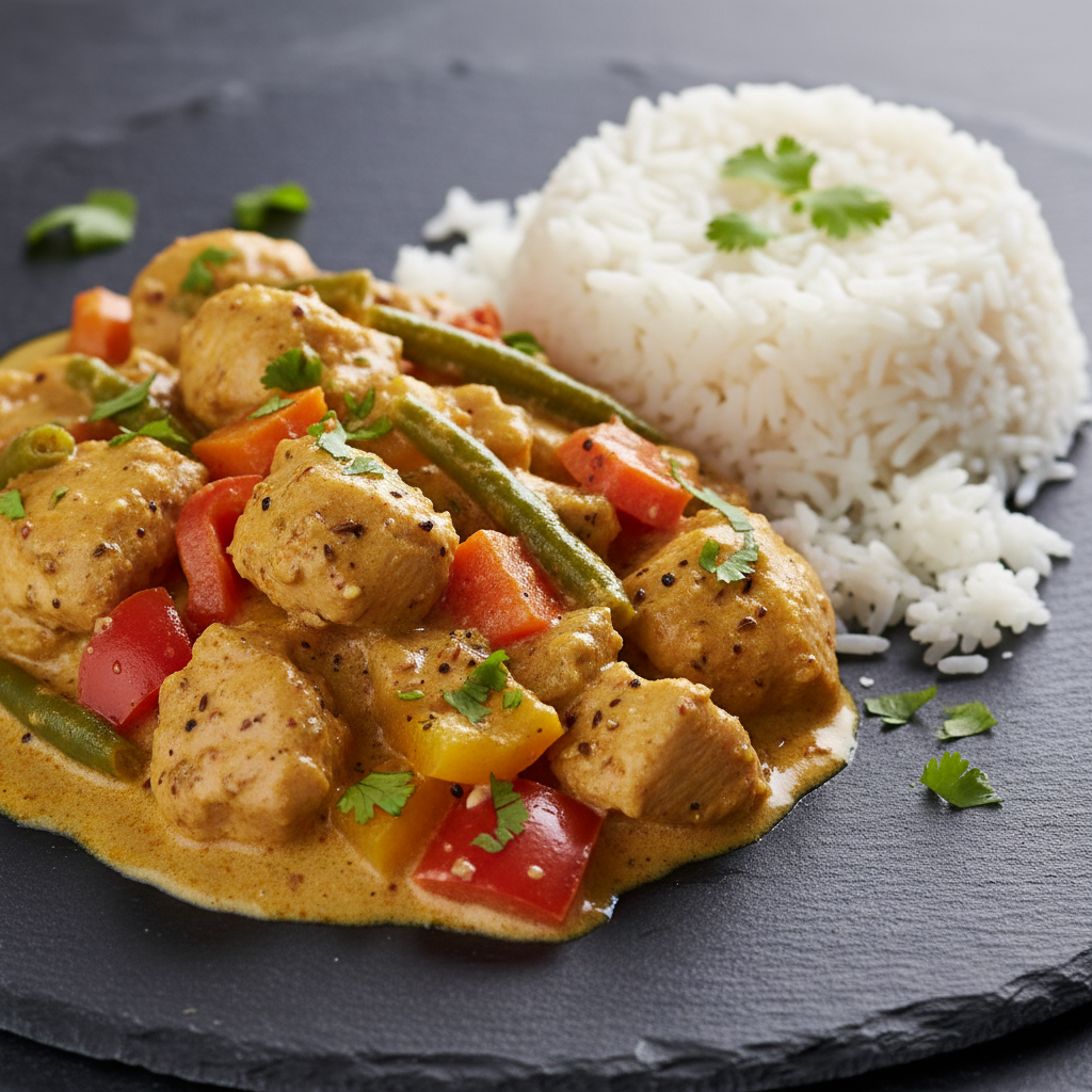 Curry de Poulet et Légumes (Enrichi)