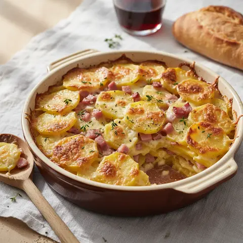 Potato and Ham Gratin