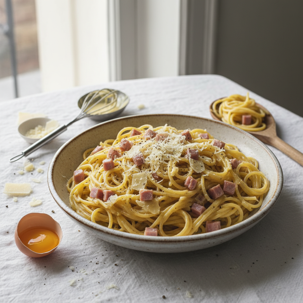 Pâtes Carbonara Simplifiée