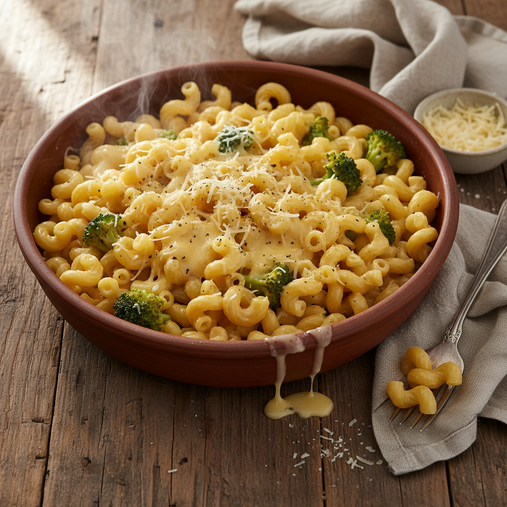 Pâtes au Gruyère et Brocoli