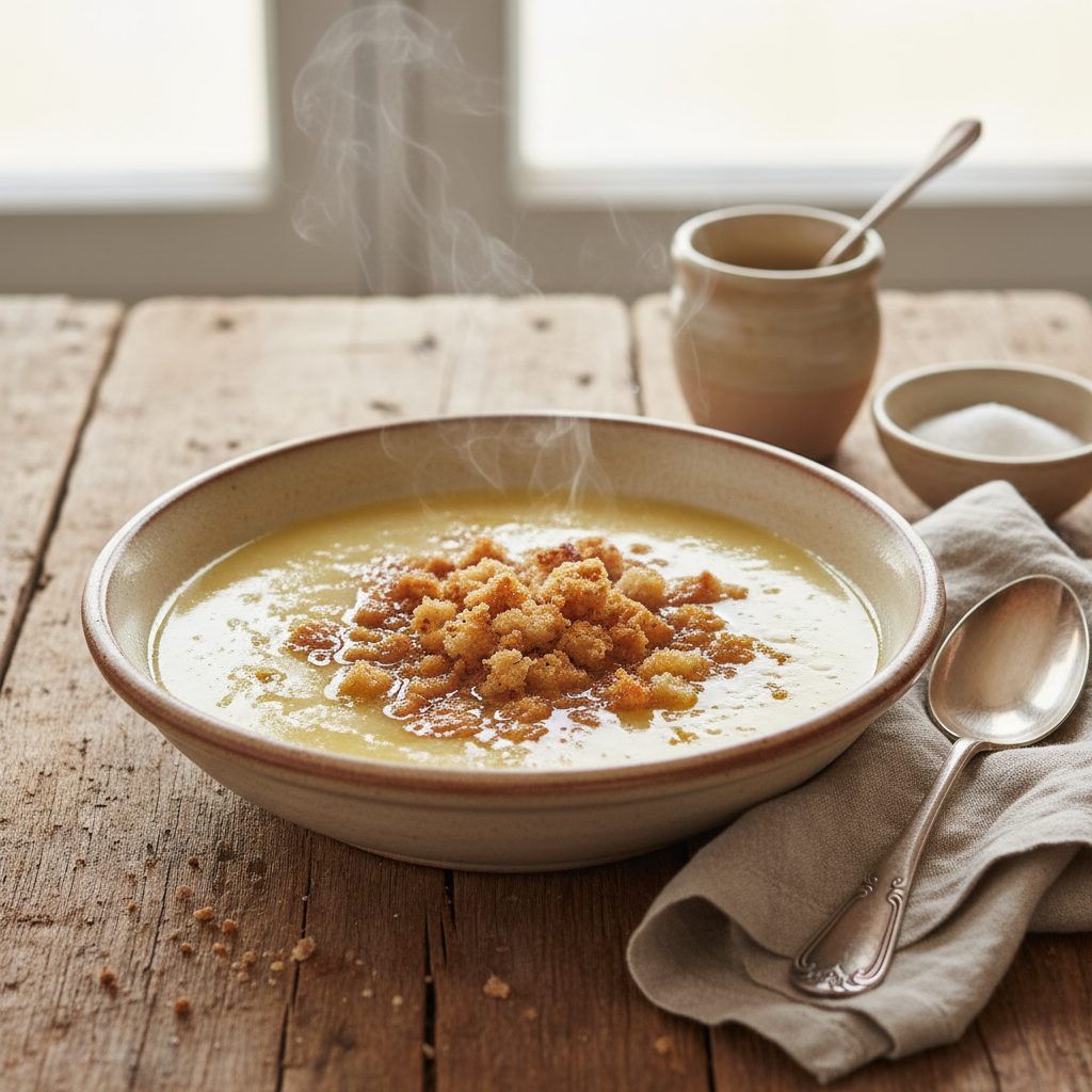 Soupe Maigre à la Farine et Sucre