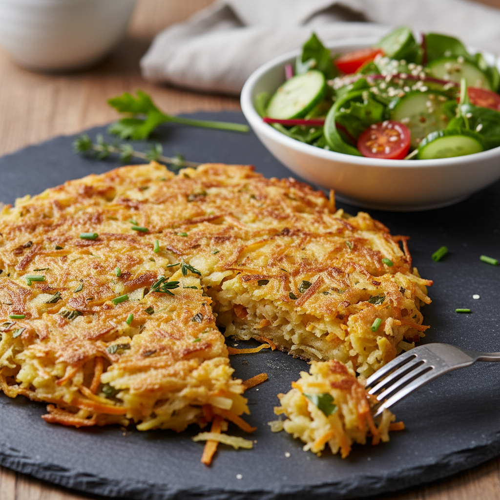 Galette de Pommes de Terre et Carottes aux Herbes