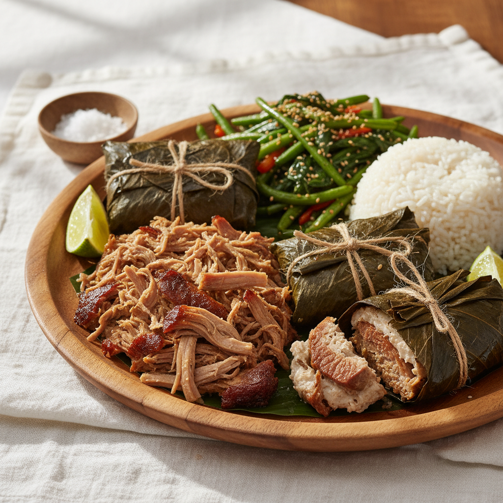 Kalua Pork with Laulau Hawaïen