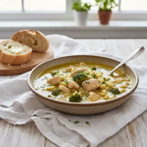 Simple Chicken and Broccoli Soup