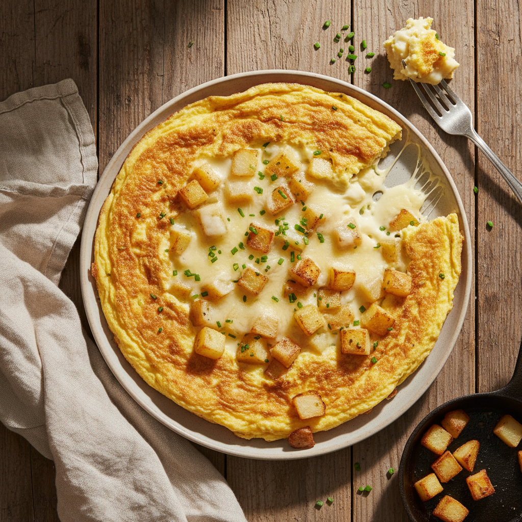Omelette aux Pommes de Terre et Gruyère