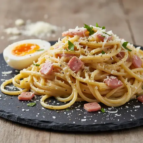 Simplified Carbonara Pasta