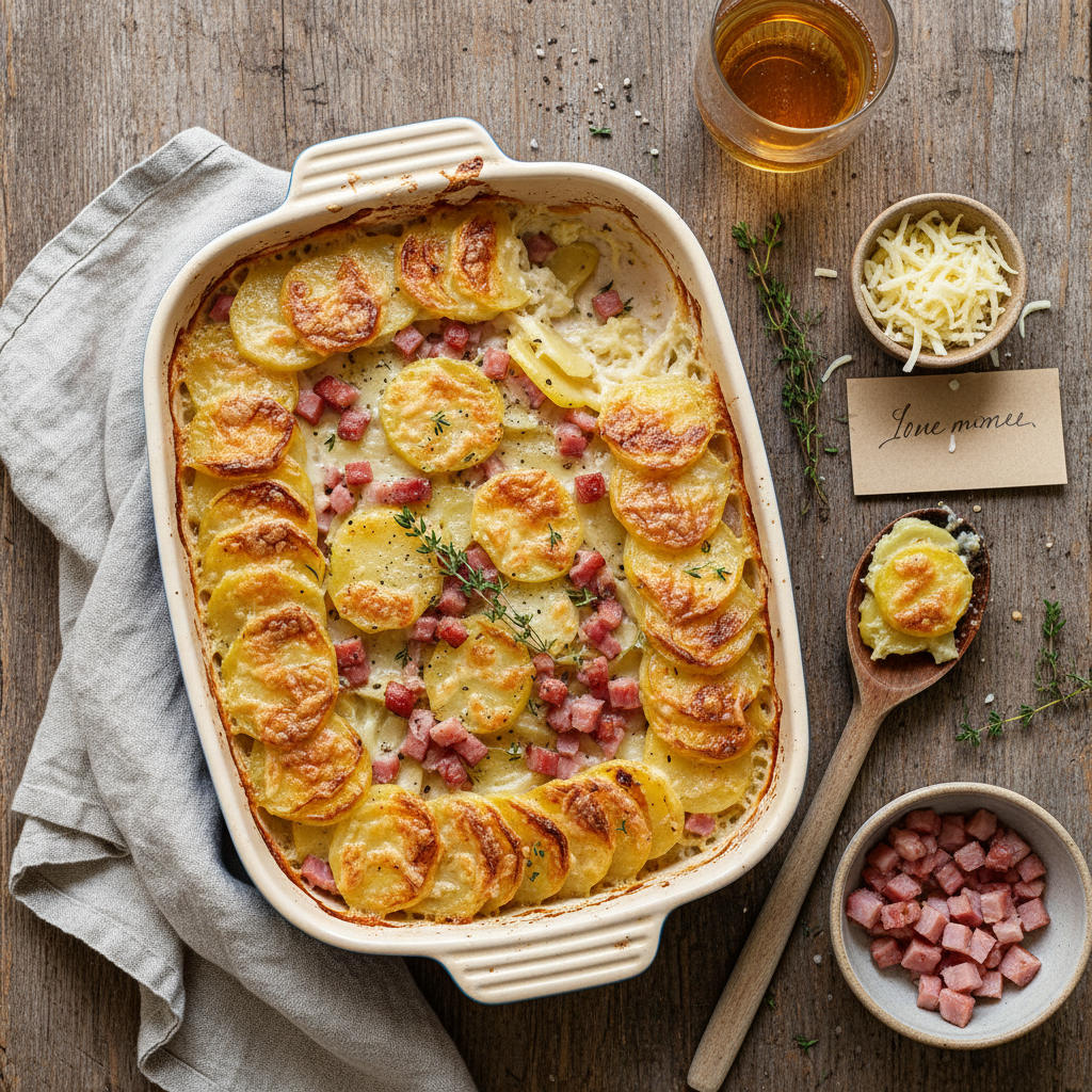 Gratin de Pommes de Terre et Jambon