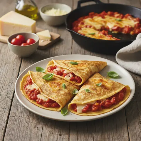 Savory Crêpes with Tomatoes and Comté