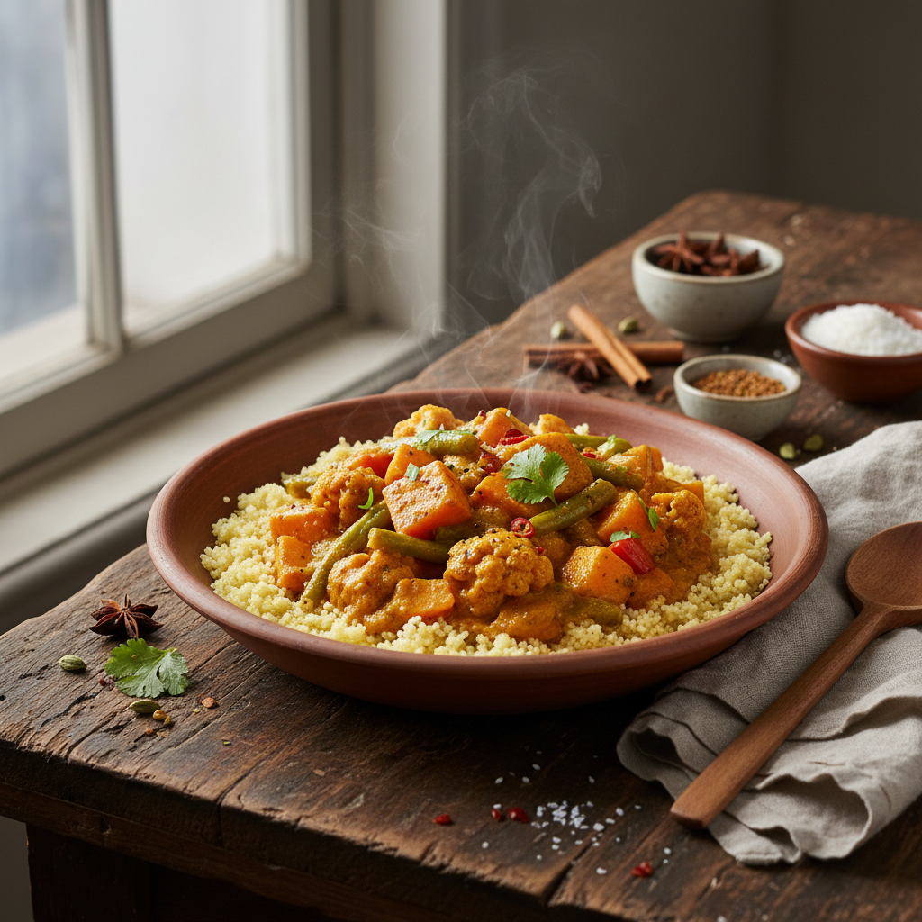 Curry Végétal à la Semoule