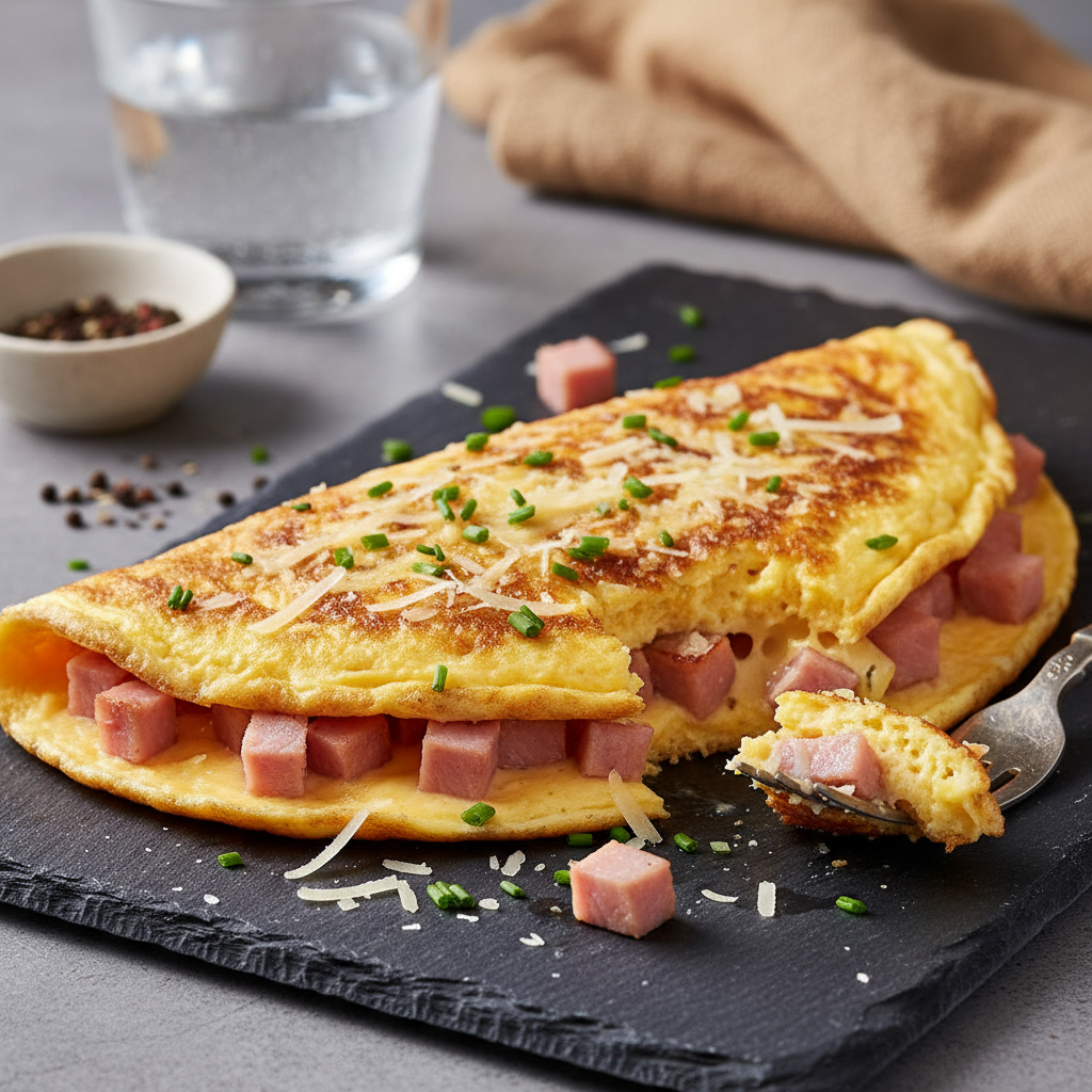 Omelette Jambon Parmesan