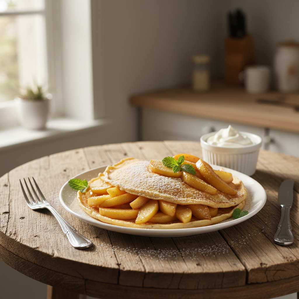Crêpes sucrées aux fruits