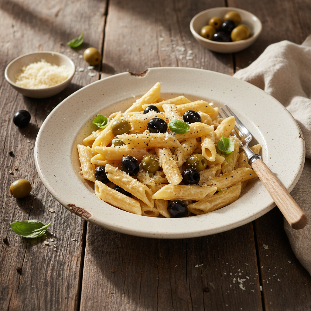 Penne à la Carbonara Végétarienne