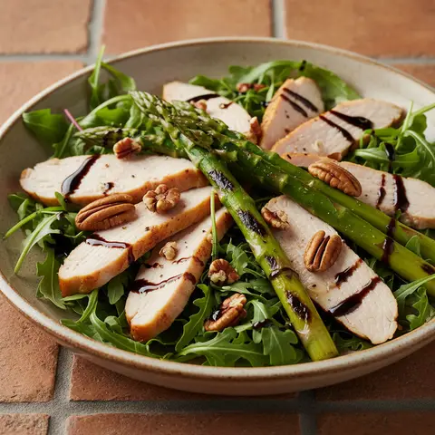 Smoked Turkey Salad with Asparagus and Pecans