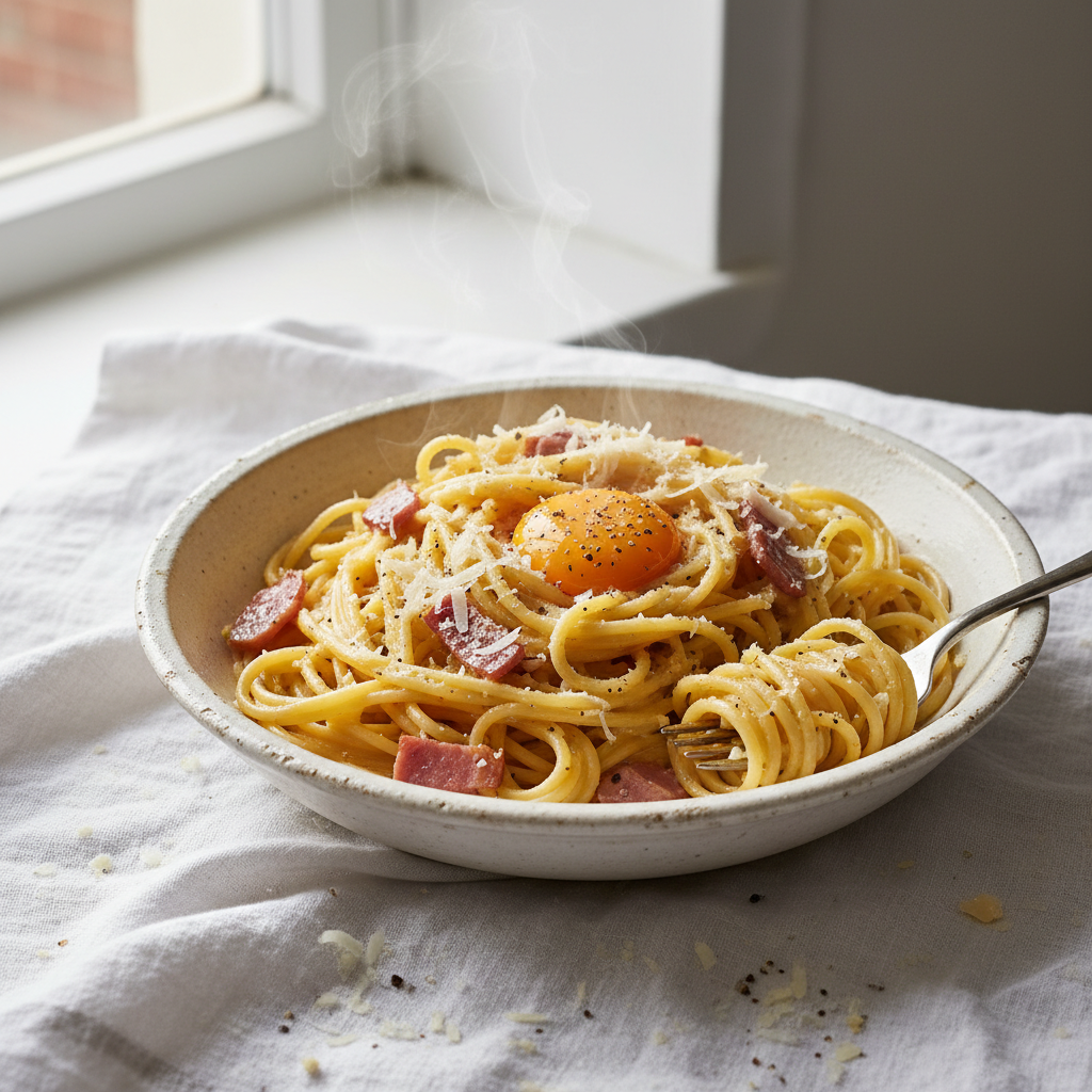 Pâtes Carbonara Simplifiée