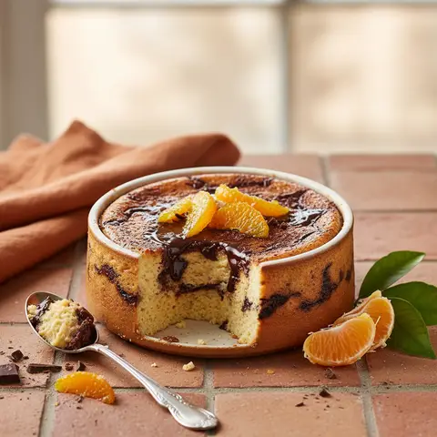 Orange and Chocolate Flan