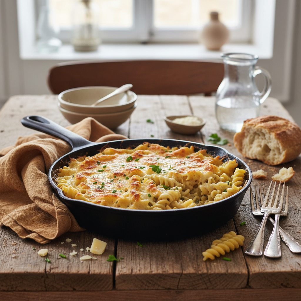 Gratin De Pâtes Crémeux