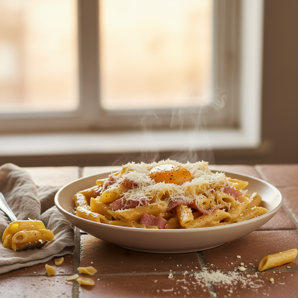 Pâtes à la Carbonara Simplifiée