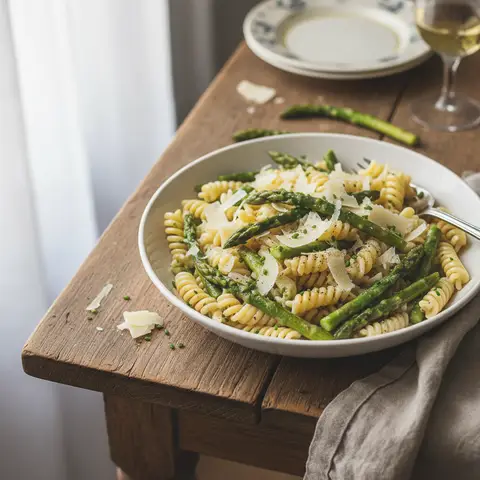 Pasta with Asparagus and Parmesan