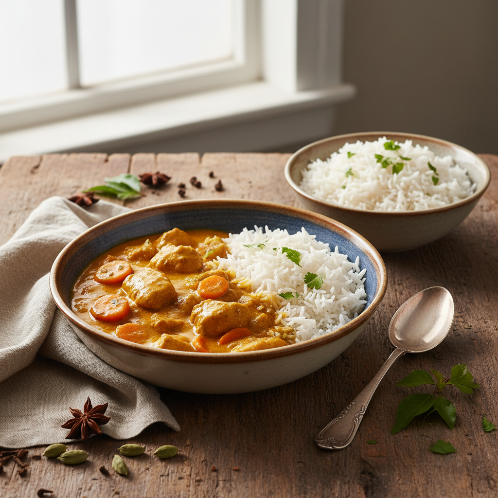 Curry de Poulet et Riz