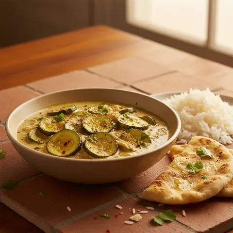 Zucchini-Curry mit Kokosmilch