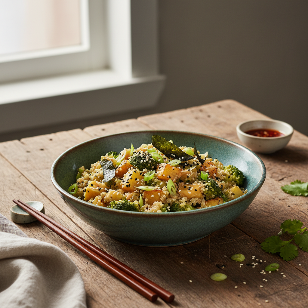 Risotto Asiatique aux Brocolis et Pommes de Terre