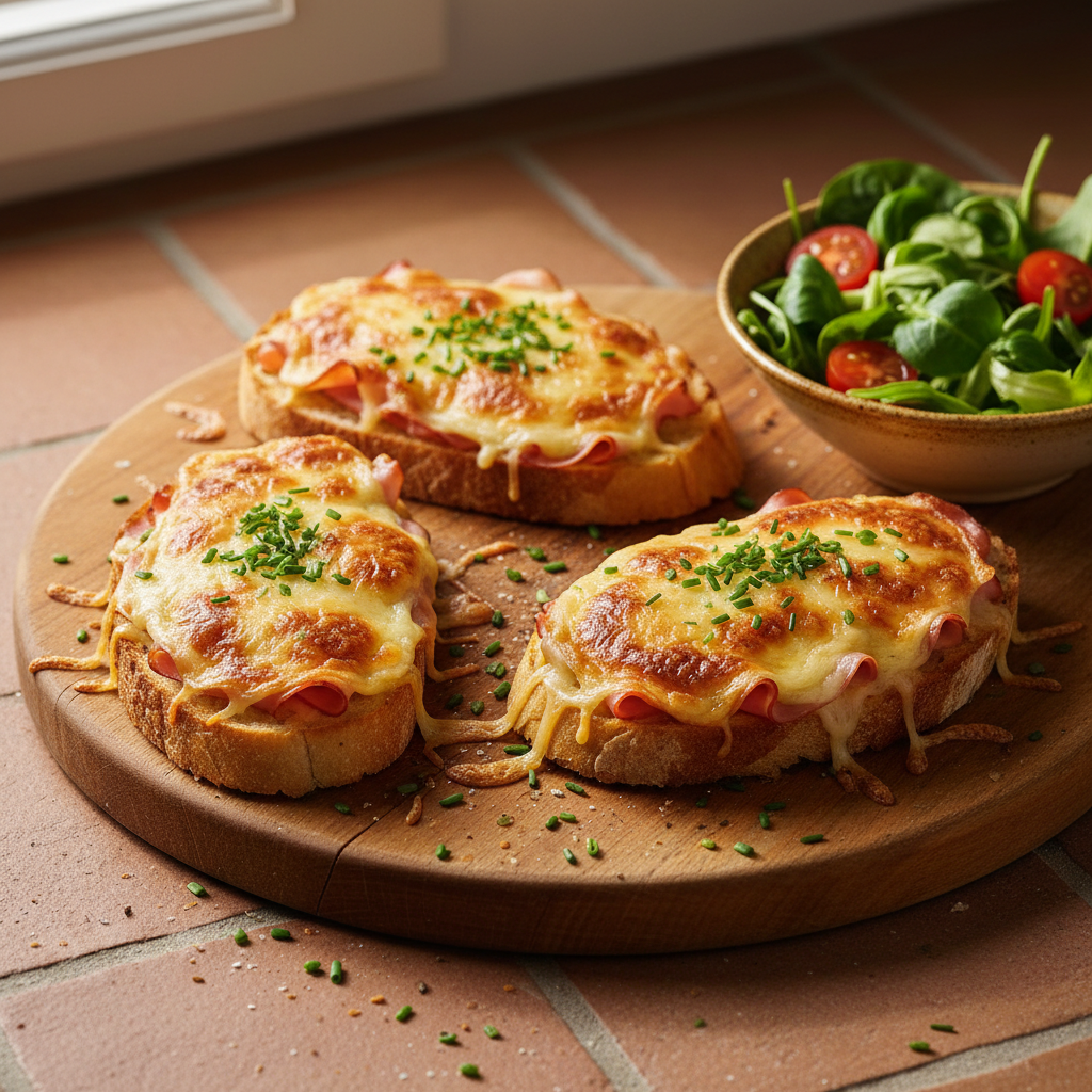 Tartines Jambon-Fromage Gratinées