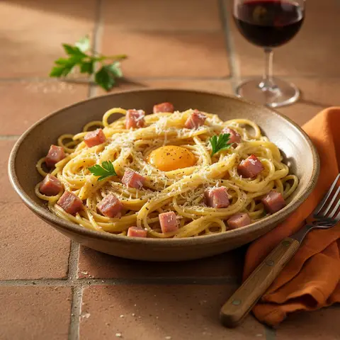 Simplified Carbonara Pasta
