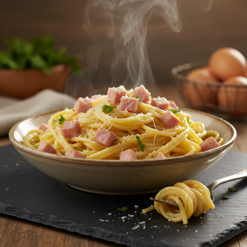 Pâtes Carbonara Simplifiée