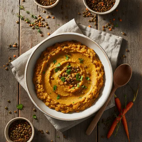 Lentil and Carrot Purée