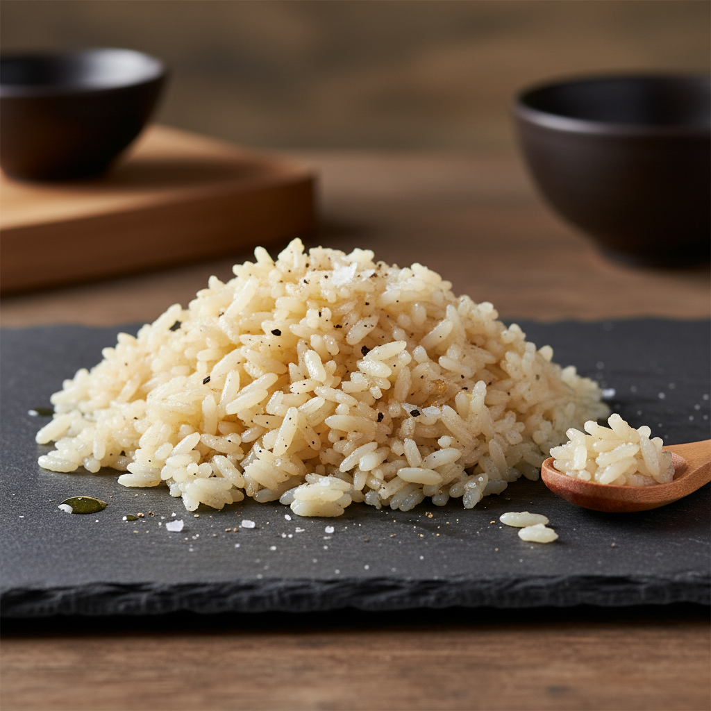 Riz blanc poêlé simple aux épices