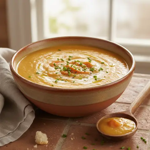 Cremige Blumenkohl-Möhren-Suppe