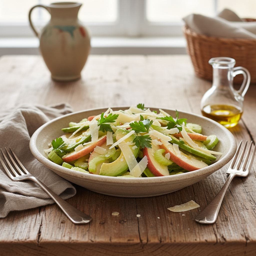 Salade Composée : Pommes, Avocats et Céleri