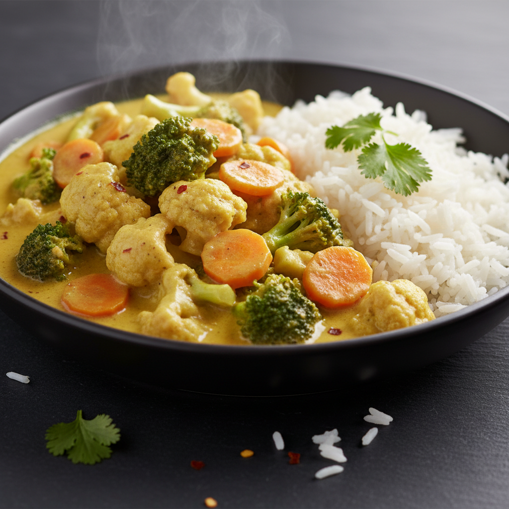Curry de Légumes et Riz