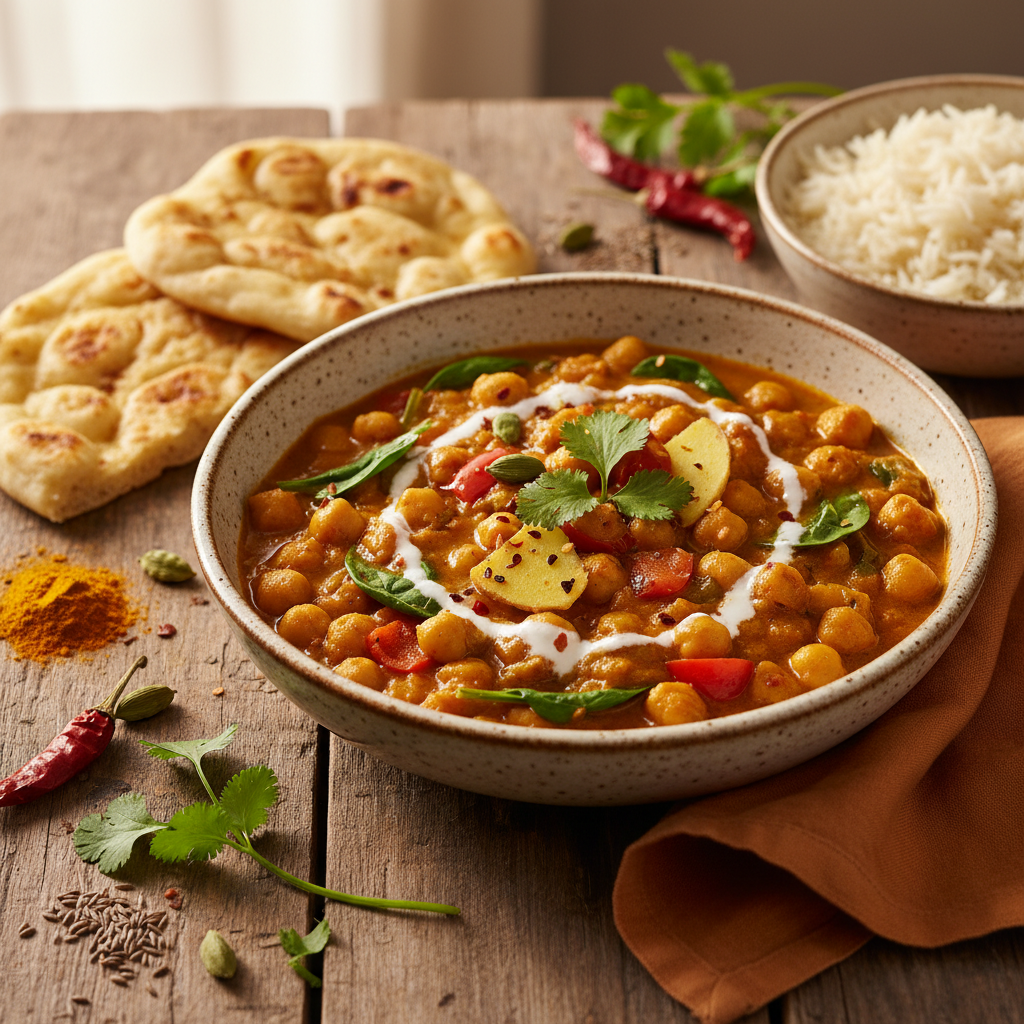 Curry de Pois Chiches Rapide