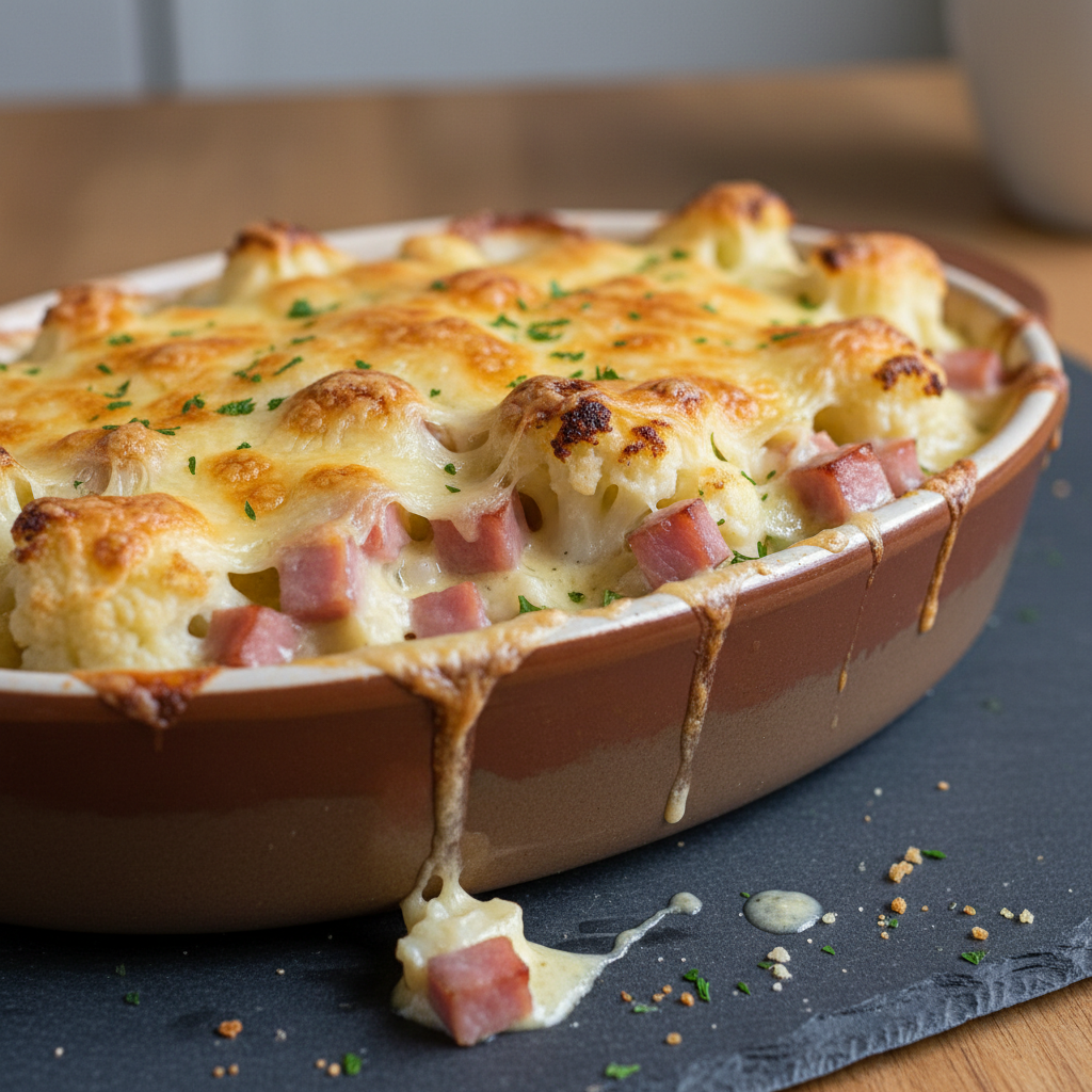 Gratin de Chou-fleur Jambon Gruyère