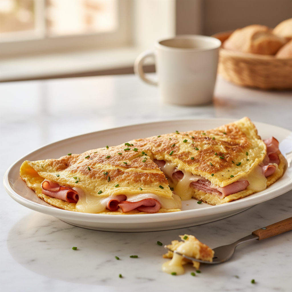 Omelette Jambon Gruyère