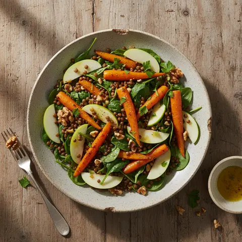 Warm Lentil and Apple Salad