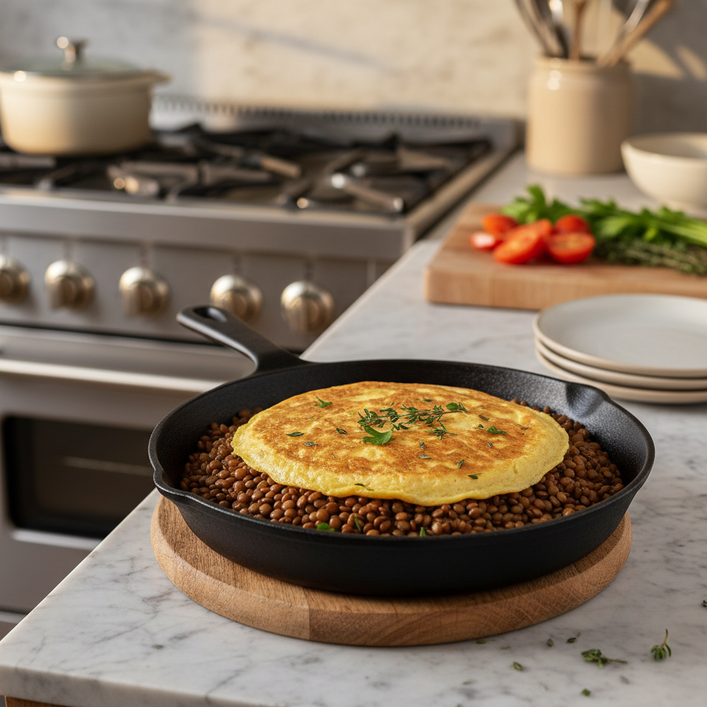 Omelette aux Lentilles