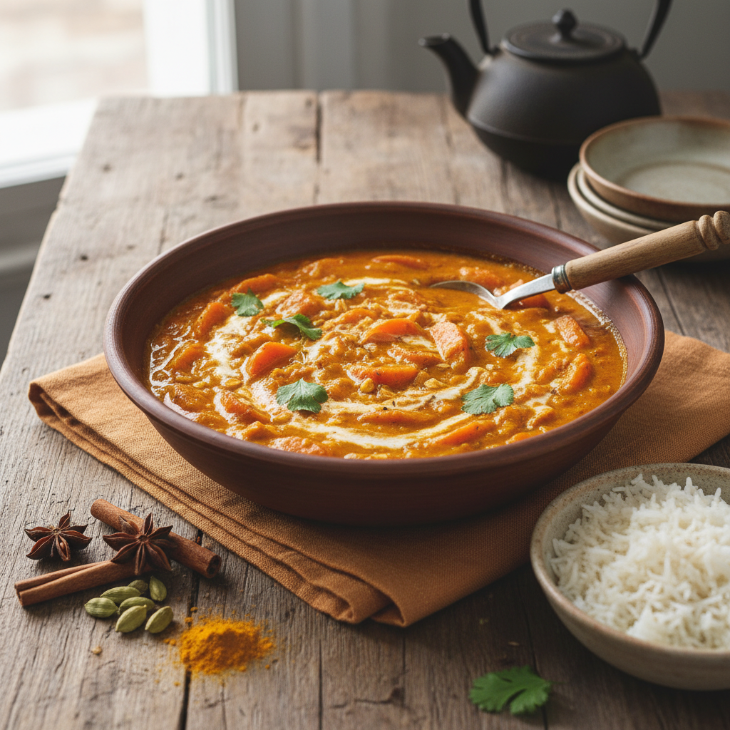 Curry de Carottes à l'Avoine