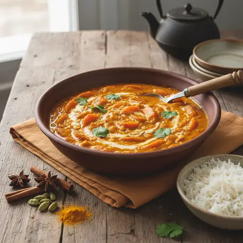 Carrot Curry with Oats