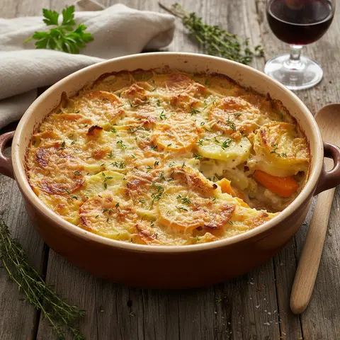 Potato and Carrot Gratin