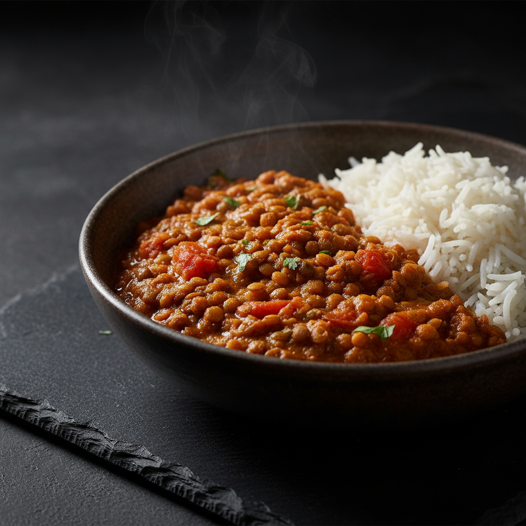 Curry de Lentilles à l'Indienne
