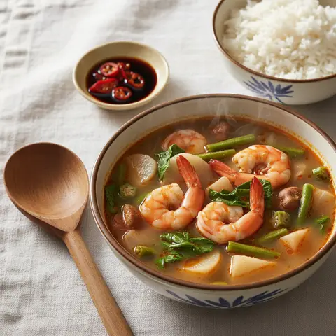 Sinigang (Philippine Tamarind Shrimp Broth)