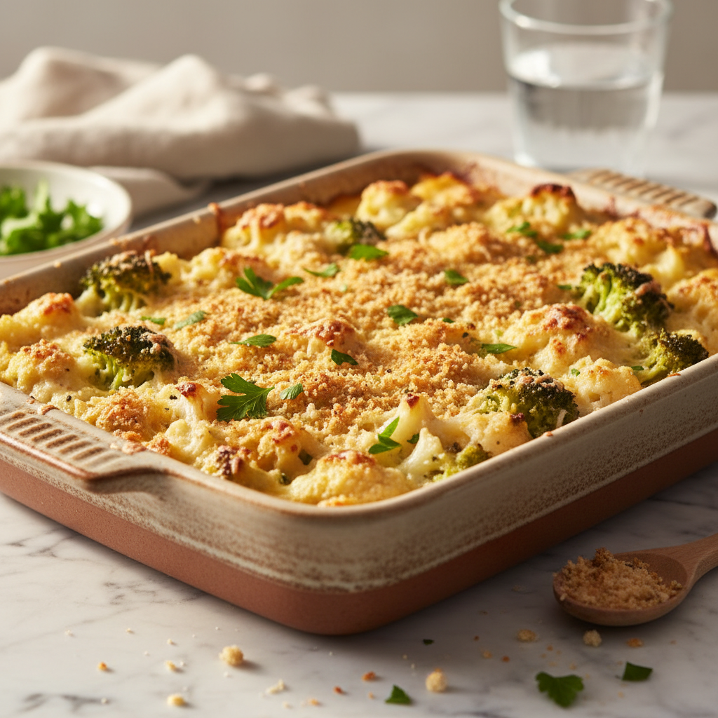 Gratin de Chou-fleur et Brocoli
